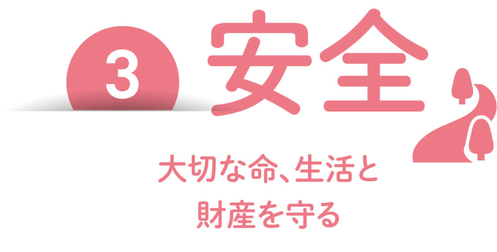 大切な命、生活と 財産を守る